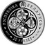 Belarus 20 Roubles Potentilla Rupestris 2017 Proof РЭСПУБЛІКА БЕЛАРУСЬ 2017 20 РУБЛЁЎ AG 925 coin obverse