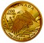 Canada 200 Dollars Bald Eagle Protecting Her Nest 2014 Proof KM# 1480 CANADA 200 DOLLARS 2014 FINE GOLD 1 OZ OR PUR CD coin reverse