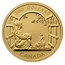 Canada 200 Dollars Interpretation of novel by Lucy Maud Montgomery - Anne of Green Gables 1994 Proof KM# 250 200 DOLLARS CANADA coin reverse