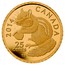 Canada 25 Cents Eastern Chipmunk 2014 Proof KM# 1602 2014 CANADA 25 CENTS TB coin reverse