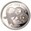 Canada 25 Cents January - A Country Unfolds 1999 Proof KM# 342a JANUARY 1999 JANVIER PP CANADA coin reverse
