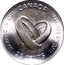 Canada 25 Cents Wedding 2011 KM# 1081 MARRIED IN 2011 CANADA MARIAGE EN 2011 25 CENTS coin reverse
