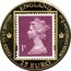 UK 25 Euro Hong Kong Returns to China 1997 CEDED TO CT.BRITAIN ENGLAND IN Q.VICTORIA'S REIGN IP 25 EURO coin obverse