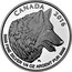 Canada 3 Dollars The Wolf 2016 KM# 1908 CANADA 2016 9999 FINE SILVER 1/4 OZ ARGENT PUR 9999 PL coin reverse