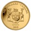 Canada 300 Dollars Ontario Coat of Arms 2013 Proof KM# 1571 300 DOLLARS ∙ CANADA VT INCEPIT FIDELIS SIC PERMANET ONTARIO 2013 coin reverse