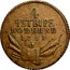 Russia 4 Kopecks Elizaveta (Pattern Novodel) 1761 Ekaterinburg Mint KM# N59 • 4 • ЧЕТЫРЕ КОПЕЙКИ 1761 coin reverse