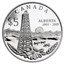 Canada $5 Alberta Centennial 2005 Proof KM# 554 CANADA $5 ALBERTA 1905-2005 MG coin reverse