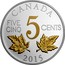 Canada 5 Cents Legacy of the Canadian Nickel (The Two Maples) 2015 Proof GEORGIVS V DEI GRA: REX ET IND: IMP coin reverse