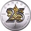 Canada 5 Dollars 25th Anniversary of the Maple Leaf 2013 BU CANADA 9999 9999 25 FINE SILVER 1 OZ ARGENT PUR coin reverse