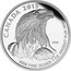 Canada 5 Dollars Bald Eagle 2015 CANADA 2015 9999 FINE SILVER 1 OZ ARGENT PUR 9999 DCW coin reverse