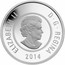 Canada 5 Dollars Flowers in Canada. Rose 2014 Proof KM# 1768 ELIZABETH II 2014 D G REGINA coin obverse
