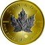 Canada 5 Dollars Maple Leaf 2014 BU CANADA 9999 9999 FINE SILVER 1 OZ ARGENT PUR coin reverse