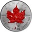 Canada 5 Dollars Maple Leaf - Autumn 2015 BU CANADA 9999 9999 FINE SILVER 1 OZ ARGENT PUR coin reverse