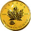 Canada 5 Dollars Maple Leaf (E=mc2 privy) 2015 Reverse Proof CANADA 9999 9999 E=mc² FINE GOLD 1/10 OZ OR PUR coin reverse