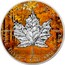 Canada 5 Dollars Maple Leaf Four Seasons - Autumn 2013 BU CANADA 9999 9999 FINE SILVER 1 OZ ARGENT PUR coin reverse