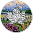 Canada 5 Dollars Maple Leaf Four Seasons - Spring (Coloured) 2013 BU CANADA 9999 9999 FINE SILVER 1 OZ ARGENT PUR coin reverse