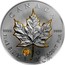 Canada 5 Dollars Maple Leaf Nugget Edition 2015 BU CANADA 9999 9999 FINE SILVER 1 OZ ARGENT PUR NUGGET EDITION coin reverse