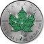 Canada 5 Dollars Maple Leaf - Spring 2015 BU CANADA 9999 9999 FINE SILVER 1 OZ ARGENT PUR coin reverse