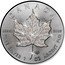 Canada 5 Dollars Maple Leaf - Summer 2015 CANADA 9999 9999 FINE SILVER 1 OZ ARGENT PUR coin reverse