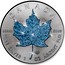 Canada 5 Dollars Maple Leaf - Winter 2015 BU CANADA 9999 9999 FINE SILVER 1 OZ ARGENT PUR coin reverse