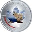 Canada 5 Dollars Mountain Goat 2015 CANADA 9999 9999 FINE SILVER 1 OZ ARGENT PUR OREAMNOS AMERICANUS coin reverse