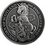 UK 5 Pounds The Queen's Beasts - Unicorn of Scotland (Antique) 2018 Antiques 2 OZ FINE SILVER 999.9 2018 UNICORN OF SCOTLAND coin reverse