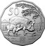 Australia 50 Cents The Pig 2019 UNC in Coincard 50 SMS 猪 coin reverse