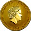 Australia 50 Dollars Lunar Ox BU (Colorized) 2009 ELIZABETH II AUSTRALIA 1/2 OZ 9999 GOLD 2009 50 DOLLARS IRB coin obverse