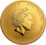 Australia 50 Dollars Year of the Goat (Colored) 2015 P ELIZABETH II AUSTRALIA 1/2 OZ 9999 GOLD 2015 50 DOLLARS IRB coin obverse