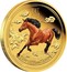 Australia 50 Dollars Year of the Horse (Colored) 2014 P YEAR OF THE HORSE P TV coin reverse