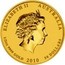 Australia 50 Dollars Year of the Tiger (Colored) 2010 P ELIZABETH II AUSTRALIA 1/2 OZ 9999 GOLD 2010 50 DOLLARS IRB coin obverse