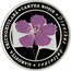 Moldova 50 Lei Maiden pink 2017 proof CARTEA ROȘIE GAROFIȚA TRIUNGHIULARĂ DIANTHUS DELTOIDES coin reverse