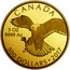 Canada 500 Dollars Peregrine Falcon 2017 Proof CANADA 5 OZ 9999 AU ED 500 DOLLARS ∙ 2017 coin reverse