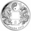 Canada 8 Dollars Tiger and Dragon Yin and Yang 2016 Proof KM# 2113 8 DOLLARS CV CANADA 2016 coin reverse