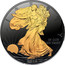 USA Dollar 30th Anniversary Black Ruthenium Eagle 2016 LIBERTY IN GOD WE TRUST coin obverse