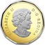 Canada Dollar 30th Anniversary of the Loonie Dollar, Common Loon 2017 Proof ELIZABETH II D • G • REGINA SB coin obverse