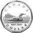 Canada Dollar 30th Anniversary of the Loonie Dollar, Common Loon 2017 Proof CANADA 1987-2017 DOLLAR RRC coin reverse