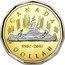 Canada Dollar 30th Anniversary of the Loonie Dollar, Voyageurs 2017 Proof CANADA 1987-2017 DOLLAR EH coin reverse