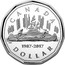 Canada Dollar 30th Anniversary of the Loonie Dollar, Voyageurs 2017 Proof CANADA 1987-2017 DOLLAR EH coin reverse