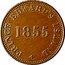 Canada Halfpenny (Prince Edward's Island - Self government and free trade) PRINCE EDWARD'S ISLAND * 1855 coin obverse