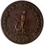 Canada Halfpenny Token For commercial change - Novascotia 1815  STARR & SHANNON HALIFAX 1815 coin obverse