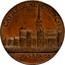 UK Halfpenny (Wiltshire - Salisbury J. & T. Sharpes) CATHEDRAL CHURCH OF SARUM coin obverse