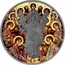 Ukraine One Hryvnia Archangel Michael - Synaxis 2015 lily BU ЗА НАС І ДУШІ ПРАВЕДНИХ І СИЛА АРХЕСТРАТИГА МИХАІЛА coin reverse