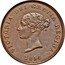 Canada One Penny Currency Victoria 1854 KM# 4 VICTORIA DEI GRATIA REGINA 1854 coin obverse