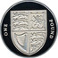 UK One Pound Shield of the Royal Arms (Piedfort) 2009 British Royal Mint KM# P103 ONE POUND coin reverse