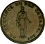 Canada Sou Bouquet Sous 1837 KM# Tn6 BANK TOKEN HALF PENNY CONCORDIA SALUS CITY BANK 1837 coin obverse