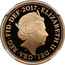 UK Two Pounds 200 years of the modern Sovereign 2017 Proof ELIZABETH II∙DEI∙GRA∙REG∙FID∙DEF∙2017∙ J.C coin obverse