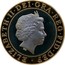 UK Two Pounds Charles Darwin - 200th Anniversary of Brith (Piedfort) 2009 British Royal Mint Proof KM# P66 ELIZABETH II DEI GRA REG FID DEF IRB coin obverse