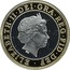 UK Two Pounds (First Railway Locomotive (Piedfort)) KM# P45 ELIZABETH II DEI GRA REG FID DEF IRB coin obverse