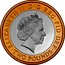 UK Two Pounds King James Bible (Piedfort) 2011 British Royal Mint Proof KM# P88 ELIZABETH∙II∙D∙G∙REG∙FID∙DEF ∙TWO POUNDS∙ IRB coin obverse